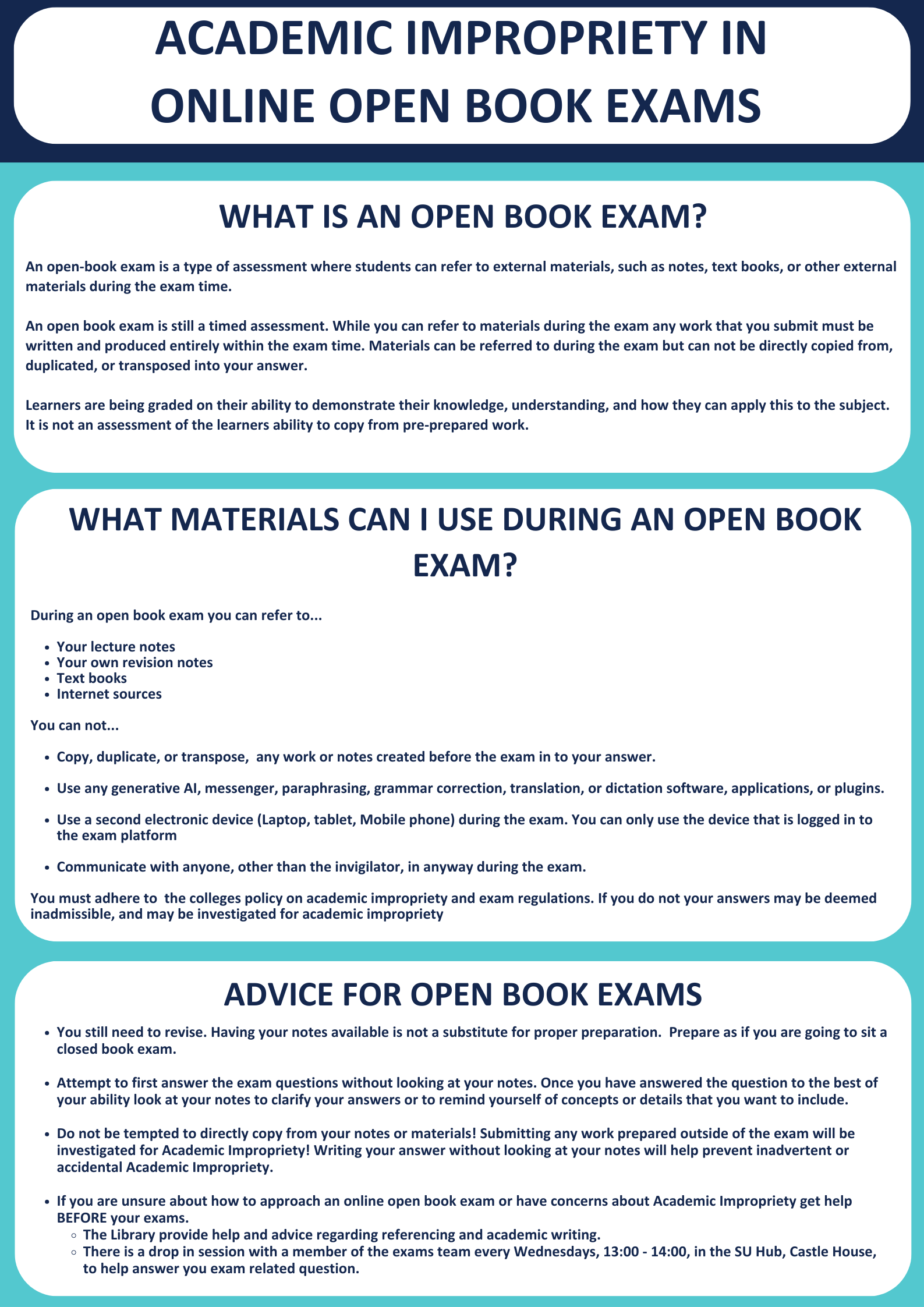 Open Book Exams and AI 1