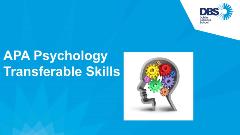 Psychology Transferable Skills 